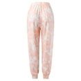 thumbnail image 5 of Baqcunre Joggers For Women,Pockets Stretch Tie-dye High Stretch Pants Waist Printed Elastic Trousers High Pants,Womens Fashion,Womens Sweatpants,Pants For Women,Womens Clothes,Orange,XXL, 5 of 8