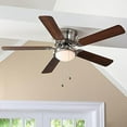thumbnail image 3 of Hugger 52" Nickel Traditional LED Ceiling Fan, 3 of 10