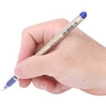 thumbnail image 2 of 12 bolígrafos de tinta de gel de 0,5 mm de gran capacidad, bolígrafos de repuesto, papelería para estudiantes, suministros de oficina, color azul, 2 of 5