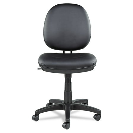 Sharp Series Leather - Alera Interval Series Swivel/Tilt Task Chair, Leather, Black