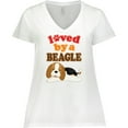thumbnail image 3 of Inktastic Beagle Dog Lover Gift Women's Plus Size V-Neck T-Shirt, 3 of 5