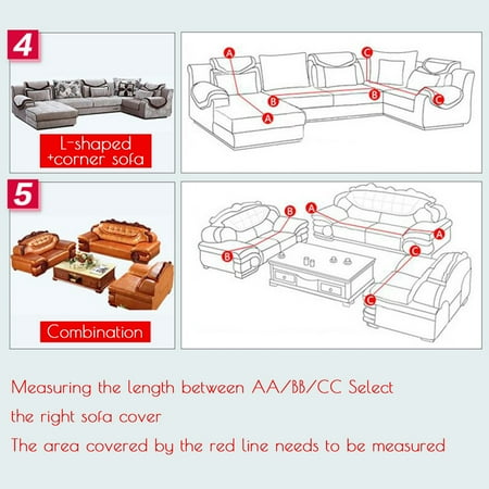 4 Seater L Shape Sofa Slipcover Stretch Protector Soft Couch And Durable Non Slip Anti Wrinkle Suitable For Living Room Canada - How To Measure For A Sofa Protector 4 Seater L Shape Sofa Slipcover Stretch Protector Soft Couch And Durable Non Slip Anti Wrinkle Suitable For Living Room Canada - How To Measure For A Sofa Protector