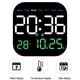 thumbnail image 5 of Reloj de Pared LED Digital con Control Remoto, Temperatura, Hora, Semana, Fecha, Reloj Despertador de Escritorio para Sala de Estar de Moda, 5 of 5