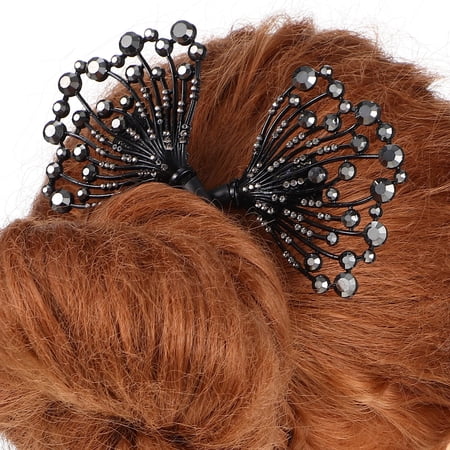 HONMEET Hair Bun Maker Black Smooth Material Easy to Use Decorative Hairstyle Accessory