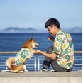 thumbnail image 2 of Camisa hawaiana para mascotas y dueños,camisa hawaiana fresca Floral transpirable de verano para perros pequeños y gatos,camisa para mascotas, 2 of 5