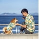 thumbnail image 2 of Camisa hawaiana para mascotas y dueños,camisa hawaiana fresca Floral transpirable de verano para perros pequeños y gatos,camisa para mascotas, 2 of 5