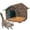 Small, variant on Winter Pet House with Self Warming Pad, Waterproof Outdoor Cat Dog House Foldable Warm Pet Cave for Winter Wild Animal Tent Bed, Outdoor Indoor Heat Insulated Shelter Enclosure for Pet