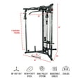 thumbnail image 2 of Valor Fitness Cable Crossover Machine - 17 Adjustable Positions with Pull -up Bars, Max Weight 200 lb. Gym Pulley System, 2 of 9