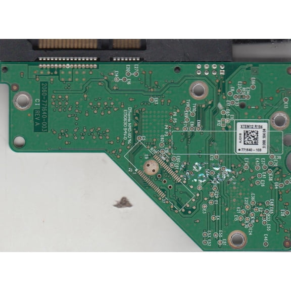 WD5000AAKX-60U6AA0, 771640-103 AJD18, WD SATA 3.5 PCB