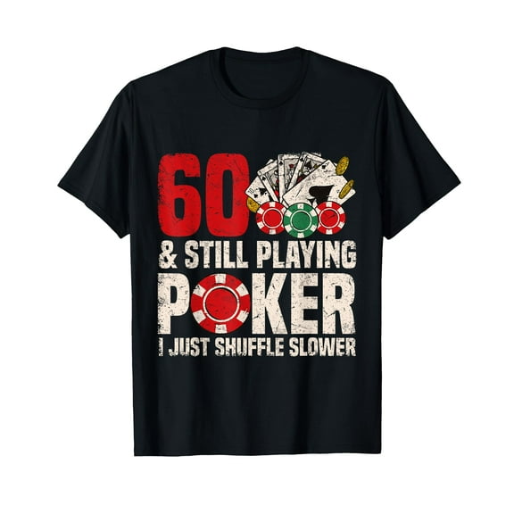 Mens 60th Birthday Poker T-Shirt