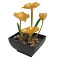 thumbnail image 2 of Tabletop Fountain, Fountain Running Water Ornaments Three Gears Pump Spray Painting Easy To Install Triple  Design Plastic  For Office, 2 of 7