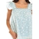 thumbnail image 4 of Blusa con ribete de encaje Roman Fashion /Juvenil, 7582 (Menta flor) verde claro CH, 4 of 6
