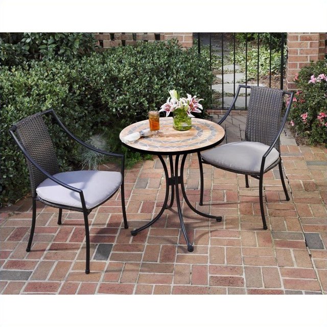Home Styles Table Bistro & 2 Chaises Laguna en Terre Cuite