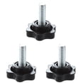 thumbnail image 1 of 15 Pcs M6 x 15mm Macho Rosca 25mm Hex en Forma de Cabeza de Sujecion Perilla Negro, 1 of 4