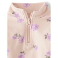 thumbnail image 2 of The Children's Place Toddler Girls Long Sleeve Microfleece Half Zip Pullover, Sizes 12M-5T, 2 of 3
