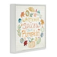 thumbnail image 4 of Stupell Industries Funny Fall Spice Pumpkin Holiday Painting White Framed Art Prints Wall Art, 12 x 12, 4 of 10