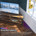 thumbnail image 4 of Mueble TV de 55.1 pulgadas (140 CM) con Estantería Abierta, Soporte para Televisor con Gestión de Cables, Rack de Entretenimiento para Sala de Estar, Oficina o Dormitorio, 4 of 7
