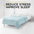thumbnail image 7 of YnM Original Cotton 60 x 80 Inch 25 Pound Weighted Blanket for Queen & King Beds, Light Blue, 7 of 7