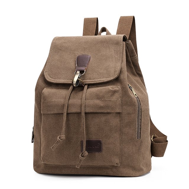 Sac à Dos pour Femmes Décontracté Rétro en Toile Sac à Dos de Voyage Sac d'École Sac à Livres Sac à Main