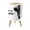 Color 3, variant on Small Trash Can with Lid Rustic Cabin Farmhouse Lodge Bear Mountain Pine Trees Forest Cub 1.8 Gallon Dog Proof Trash Can Round Garbage Can Waste Bin Wastebasket for Bathroom Bedroom Living Room