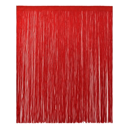 12" (30.5cm) Long Solid Chainette Bullion Fringe Trim # CF12,, Cherry Red #E6 (Bright Red) 5 Yards (15 ft/4.5m)