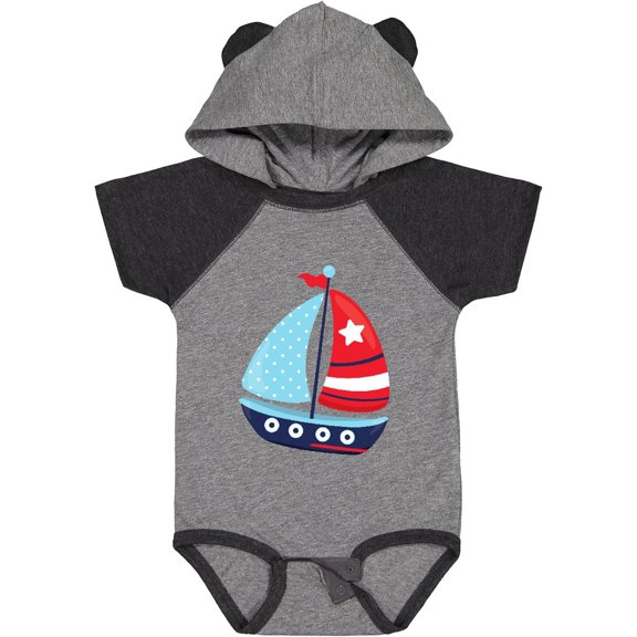 Inktastic Sailing Boat, Sailor, Sailing, Sails, Boat, Ship Boys Baby Bodysuit