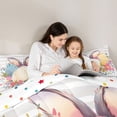 thumbnail image 4 of Erosebridal Cute Easter Eggs Rabbit Bedding Comforter Set, Kids Girls Boys Full Bedding Set, 7pcs, 4 of 7