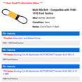 thumbnail image 2 of Multi Rib Belt - Compatible with 1988 - 1993 Ford Festiva 1989 1990 1991 1992, 2 of 2