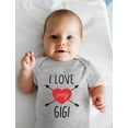 thumbnail image 6 of Adorable Tstars Baby Bodysuit - Ideal Valentine's Day or Mother's Day Gift - 'I Love My Gigi' Baby Romper - Cozy Cotton Material - Cute Infant Clothes for Celebrations, 6 of 7