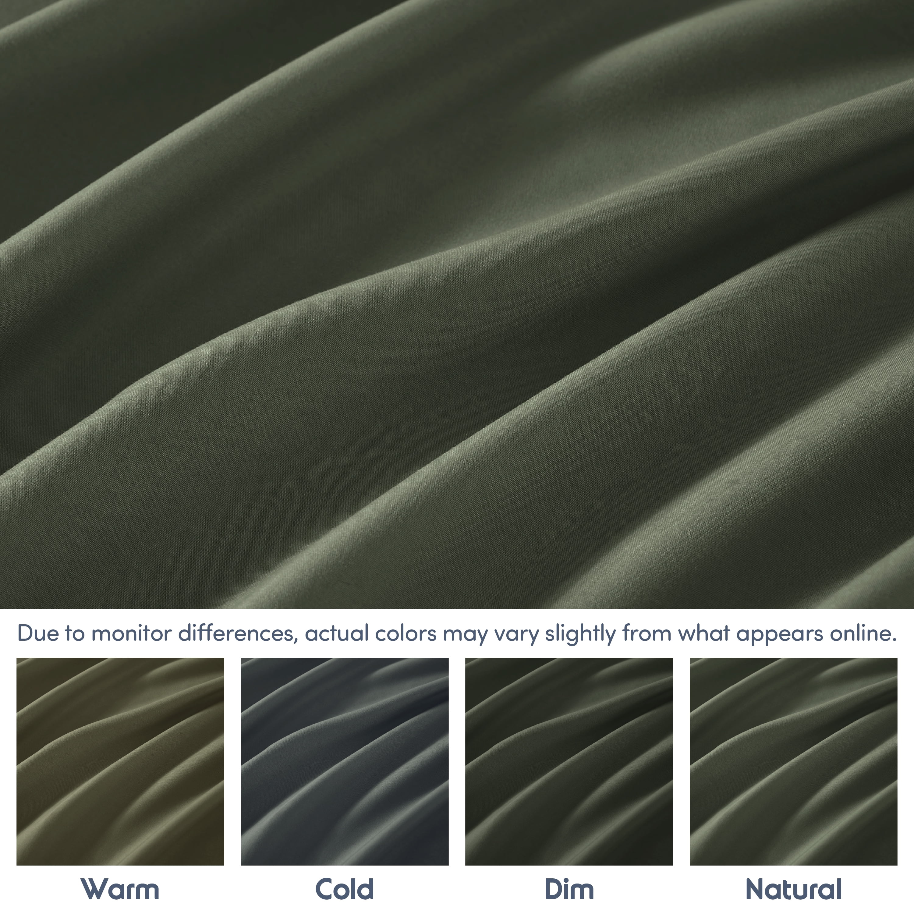 LammaLoe Extra Deep Pocket Full Size Fitted Sheet Only, Fits 18" to 24" Mattress, Soft Microfiber Fitted Bed Sheet, Olive Green