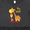 thumbnail image 4 of Inktastic My Mimi Loves Me Giraffe Girls Toddler Dress, 4 of 5