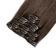 thumbnail image 3 of 100 % Remy Extensions de Cheveux Humains à Clipser Cheveux Humains Soyeux Lisses 7 Pcs 15 clips, 3 of 6