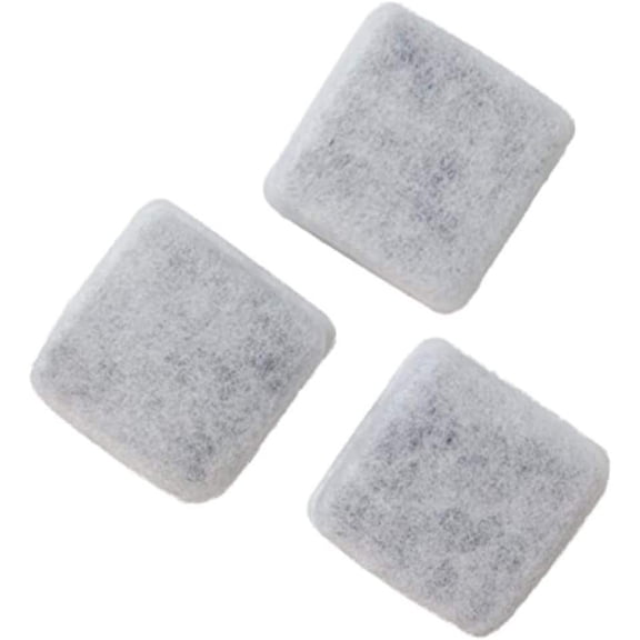 PEACNNG Replendish Charcoal Replacement Filters Control Chlorine and Odor (3 count) Cat Water Fountain Filter, Pet Fountain Replacement Carbon Filters, Designed