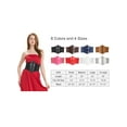 thumbnail image 4 of Hanerdun Women Lace-up Corset Waist Belt Stretch Wide Belts for Dress Cinch Waistband Red L, 4 of 6