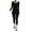 Black, variant on Womens Yoga Outfits,1 Piece Yoga Jumpsuit With Long Sleeve Long Pants,Quick-Drying Tight Fitness Yoga Wear,Comfort Sweatsuits for Women,Size:XXL