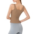 thumbnail image 3 of YESGG Women’s 2024 Square Neck Double Lined Tank Top Sleeveless,Summer Tops Basic Tight Shirts, 3 of 7