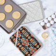 thumbnail image 5 of Yayeee Pot Holders Kitchen Heat Resistant with Pocket 7"x9.8" Cotton Oven Cooking Hot Pads, Blue Geometric, 5 of 7