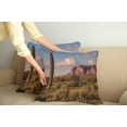 thumbnail image 3 of Ambesonne Landscape Throw Pillow Cover 2 Pack, Mountain State Park, 24", Brown Blue Green, 3 of 6