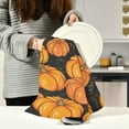 thumbnail image 6 of Pumpkin Black Kitchen Towel, Dish Towels Quick Drying Tea Towels Absorbent Hand Towels for Kitchen Sink Dinner Table 28 x 18 Inches, Set of 4, 6 of 7