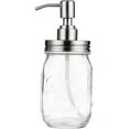 thumbnail image 2 of AURORA TRADE Mason Jar Soap Dispenser Clear Glass 16 oz Soap & Lotion Dispenser, 2 of 2