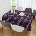 thumbnail image 2 of Yayeee Tablecloths 60" x 108" Rectangle Wrinkle Resistant Party Table Cover, Purple Flowers Pattern, 2 of 8