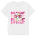 thumbnail image 3 of Trendfront Toddler Girls Fashion Tops Letter Graphic Pattern Print Casual Crewneck Short Sleeve T-Shirt Pullover Shirt Clothes for Girls Birthday Party Gift Tee, 3 of 3