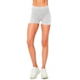thumbnail image 5 of MixMatchy Women's Solid Seamless Ribbed Biker Shorts, 5 of 6