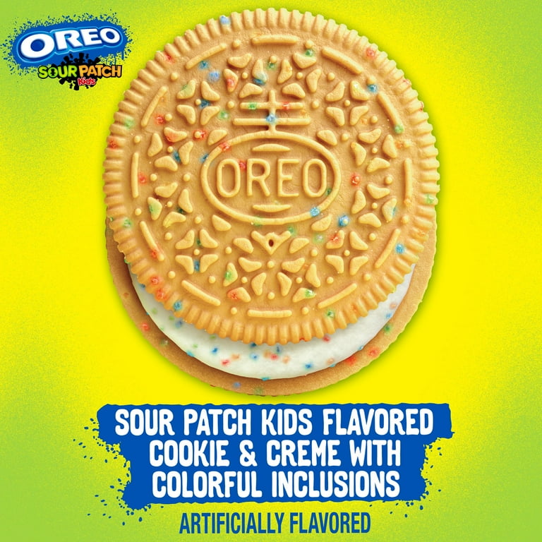 OREO SOUR PATCH KIDS Snack Sandwich Cookies, Limited Edition