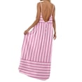 thumbnail image 7 of DHFJKG Summer Dresses For Women 2026 Sleeveless Open Back Casual Boho Maxi Dress Scoop Neck Striped A Line Dress Versatile Dresses, 7 of 7