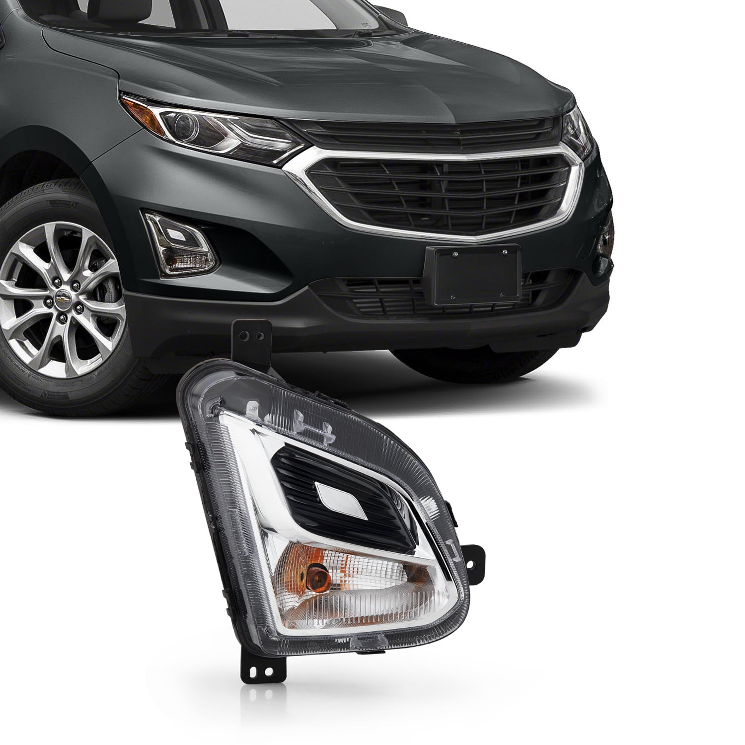 For 2018-2021 Chevy Traverse Driving Fog Lights Bumper Lamps+Switch+Wirings