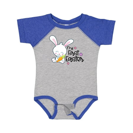 

Inktastic My 1st Easter with Cute Bunny and Carrot Gift Baby Boy or Baby Girl Bodysuit