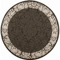 thumbnail image 2 of Safavieh Courtyard Dani Bordered Indoor/Outdoor Area Rug, Black/Sand, 5'3" x 5'3" Round, 2 of 9