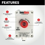 Indoor/Outdoor, Sewage/Septic High/Low Water Alarm, Includes Sludge Boss Float, 20 Foot Float Length, WiFi Enabled