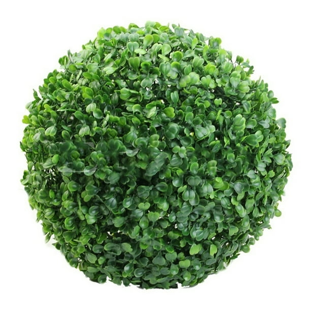 Bola de planta de plástico verde para decoración del hogar, exterior, boda, fiesta, plantas, hierba